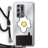 Spiegelei: Huawei P40 Pro Plus Transparant Hoesje met koord