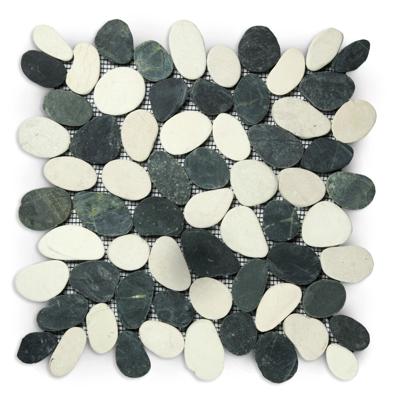 Stabigo Pebble S sliced tumb honed mix black & white 30x30 cm