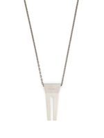 Rick Owens open-trunk pendant necklace - Argent - thumbnail