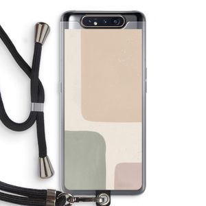 Geo #7: Samsung Galaxy A80 Transparant Hoesje met koord