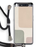 Geo #7: Samsung Galaxy A80 Transparant Hoesje met koord