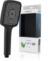Schutte HAWAII Handdouche | Mat Zwart | Hoekig - 60226