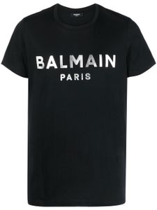 Balmain t-shirt à logo imprimé - Noir