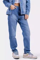 Malelions Monogram Jeans Dames Blauw - Maat XS - Kleur: Blauw | Soccerfanshop - thumbnail