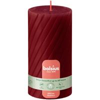 Bolsius Rustiek Twist Stompkaars 130/68 Red