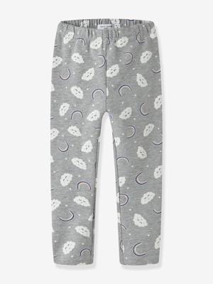 Gedrukte NMFDAVINA legging en velours voor meisjes van NAME IT gemêleerd grijs