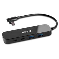 Lindy 43334 interface hub USB 3.2 Gen 2 (3.1 Gen 2) Type-C 10000 Mbit/s Zwart - thumbnail