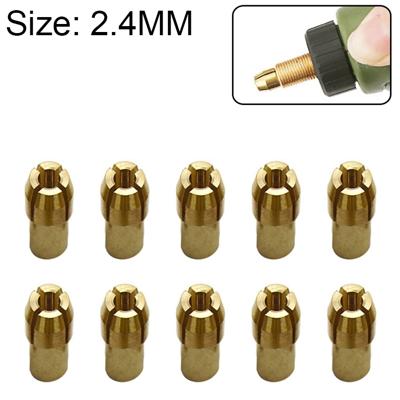 10 PC's drie-klauw koper klem moer voor elektrische molen hulpstukken boring diameter: 2 4 mm
