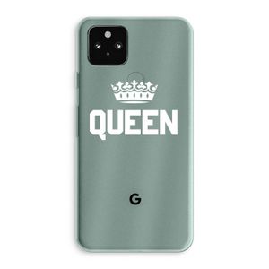 Queen zwart: Google Pixel 5a 5G Transparant Hoesje