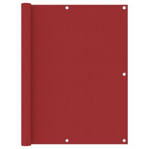 VidaXL Balkonscherm 120x500 cm oxford stof rood