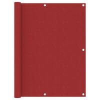 VidaXL Balkonscherm 120x500 cm oxford stof rood