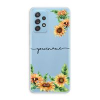 Zonnebloemen: Samsung Galaxy A73 Transparant Hoesje