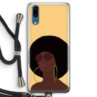Golden hour: Huawei P20 Transparant Hoesje met koord