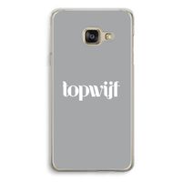Topwijf Grijs Wit: Samsung A3 (2017) Transparant Hoesje Topwijf Grijs Wit: Samsung A3 (2017) Transparant Hoesje