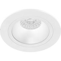 Spot Armatuur GU10 - Pragmi Shift Pro - GU10 Inbouwspot - Rond - Wit - Aluminium - Ø128mm