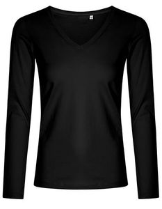 Promodoro XO1560 Women´s V-Neck T-Shirt Longsleeve