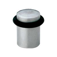 AMIG Deurstopper/deurbuffer - 1x - D20mm - inclusief schroeven - mat rvs - Deurstoppers - thumbnail