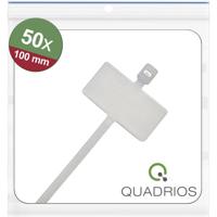 Quadrios 25CA580 25CA580 Kabelmarkering Markeringsvlak: 20 x 13 mm Wit 50 stuk(s)