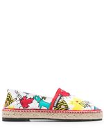 DSQUARED2 espadrilles à logo Maple Leaf imprimé - Blanc
