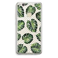 Geometrische jungle: Huawei Ascend P10 Lite Transparant Hoesje