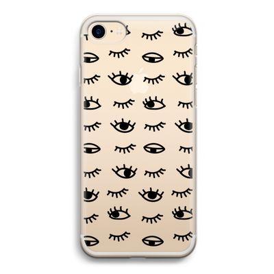 Eye pattern #2: iPhone 7 Transparant Hoesje