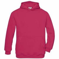 B&C Hooded Sweater - fuchsia roze - vest met capuchon - kinderen