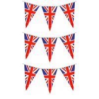 Set van 3x stuks union Jack/UK/Groot Brittanie vlaggenlijnen 7 meter - thumbnail