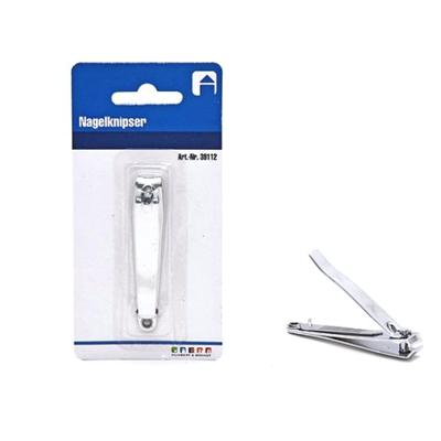 Nagelknipper - metaal - zilver - basic - 7,5 cm - nagel verzorging
