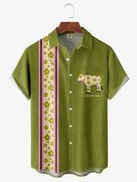 Andreea Dumuta X HARDADDY® Geometric Retro Floral Cow Shirt