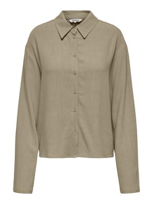 Only Onlsolvi L/s Linen Bl Shirt Cc Pnt Blouse Coriander