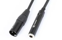 PD-Connex CX130 audio kabel 0,15 m XLR (3-pin) 6.35mm Zwart - thumbnail
