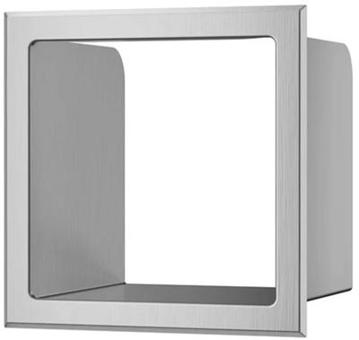 Saqu Essential inzetstuk reserverolhouder 17,3x14,7x17,3cm RVS