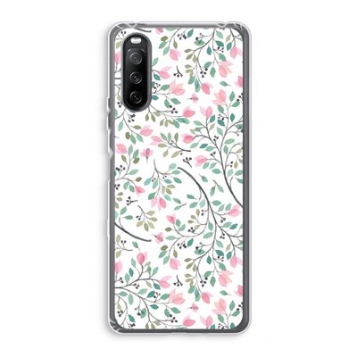 Sierlijke bloemen: Sony Xperia 10 III Transparant Hoesje