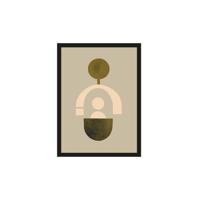 Urban Cotton Artprint Forma 2 Beige - thumbnail