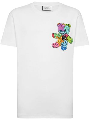 Philipp Plein t-shirt en coton à imprimé graphique - Blanc