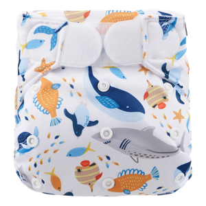 HappyBear zwemluier Klittenband - Zeedieren