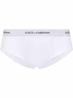 Dolce & Gabbana slip à taille logo - Blanc