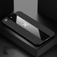 Voor OPPO R11 XINLI stiksels doek Textue schokbestendig TPU beschermhoes (zwart)