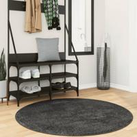 VidaXL Vloerkleed pamplona shaggy hoogpolig modern ø 120 cm antraciet