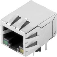 Weidmüller RJ45G1 R1D 3.3EG/Y TY 2544510000 Bus, inbouw horizontaal Aantal polen (sensoren) 10 Zilver, Zwart 120 stuk(s)