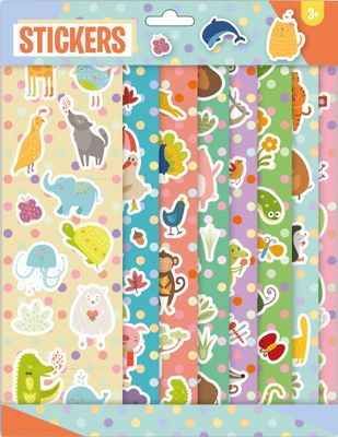 W&O stickerset junior 21 x 29,5 cm papier mintgroen 8 delig W&O stickerset junior 21 x 29,5 cm papier mintgroen 8 delig