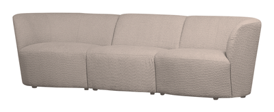 WOOOD 3-zits Bank 'Coco' Bouclé, kleur Zand