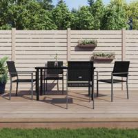 5-delige Tuinset poly rattan en staal