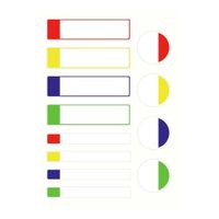 Avery Family gelamineerde etiketten, etui met 24 etiketten, geassorteerde formaten en standaard kleuren - thumbnail
