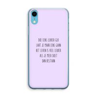 Gek: iPhone XR Transparant Hoesje