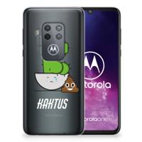 Motorola One Zoom Telefoonhoesje met Naam Cactus Poo
