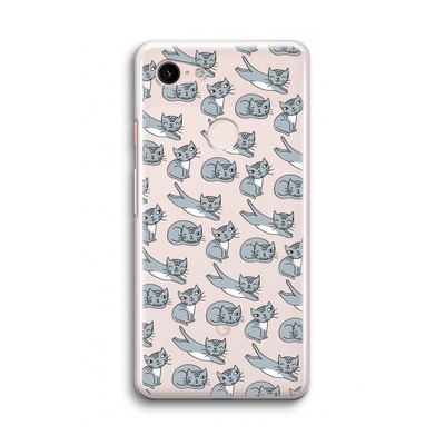 Poezen: Google Pixel 3 Transparant Hoesje