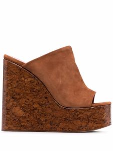 Haus of Honey mules à plateforme - Marron