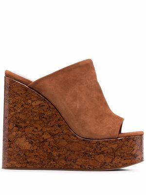 Haus of Honey mules à plateforme - Marron