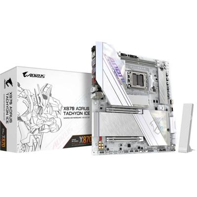 Gigabyte X870 AORUS TACHYON ICE Moederbord Socket AMD AM5 Vormfactor ATX Moederbord chipset AMD® X870